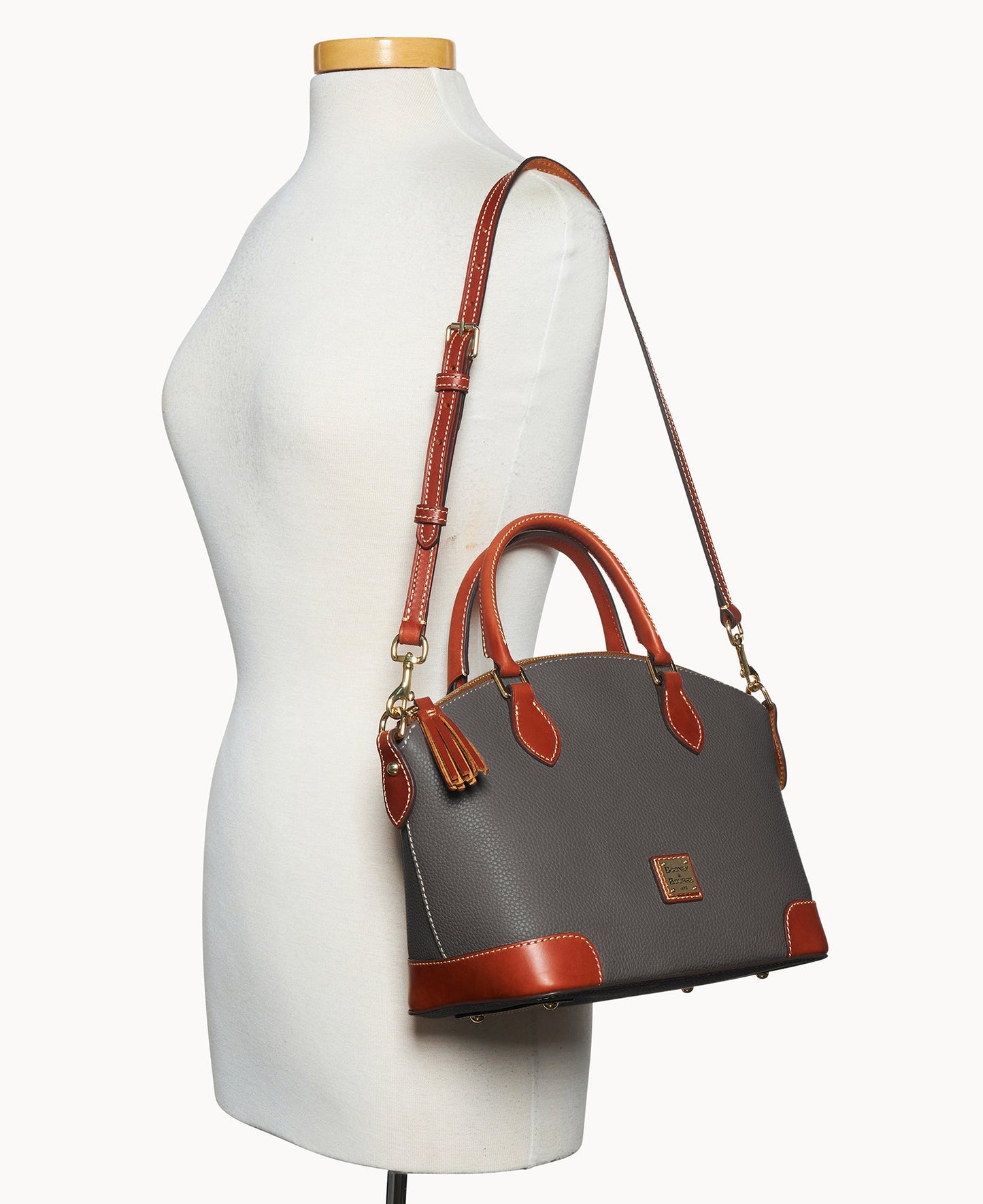 Pebble Grain Geena Satchel